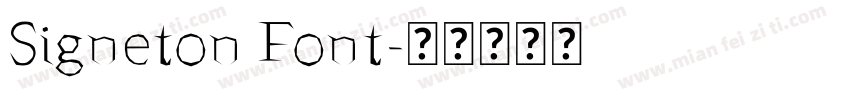 Signeton Font字体转换